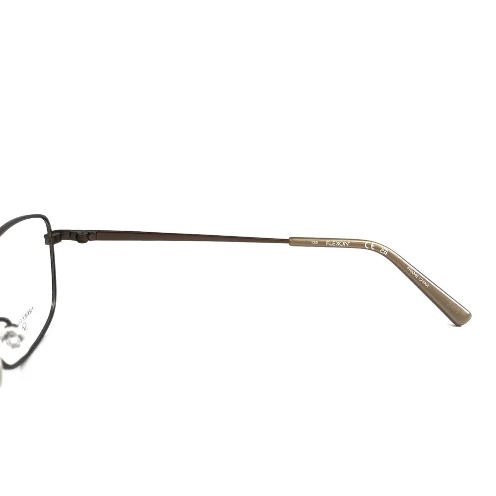 Flexon Eyeglasses Frames W3044 203 Satin Coffee Crystals Titanium 52-16-135